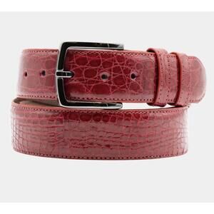 NEW LUSSO BENI men's apex belt in red